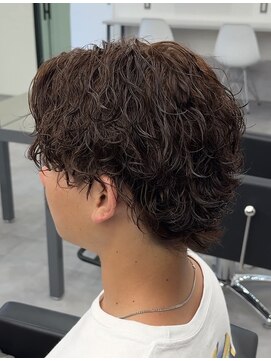 ノイセル 心斎橋(Noisyle) サーフカール×センターパート×海外ヘア×ブラウンカラー