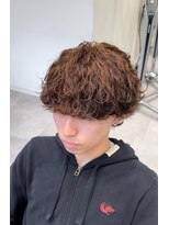 オーシャントーキョー 仙台(OCEAN TOKYO)&nbsp;波巻きスパイラル茶髪刈り上げツーブロックマッシュ