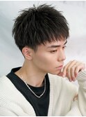 爽やかツーブロック【ナチュラルダウンバングショート】