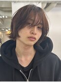 =メンズボブ/フェザーパーマ／MEN’S HAIR/ブルーブラック