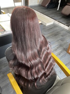 アチーヴ(achieve) ブリーチなしレッドピンクカラー