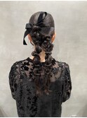 【ツインポニーテール】結婚式/銀座/ヘアセット/アレンジ