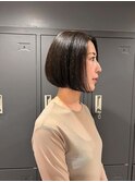 大人女子人気のフラットミニボブ♪