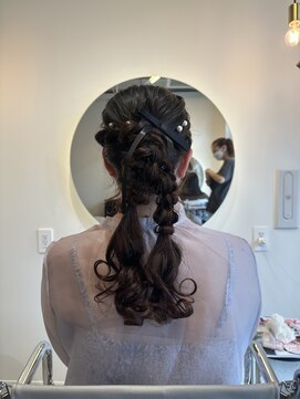 アシャヘアー(A.s.h.a hair) ツイン編み下ろし