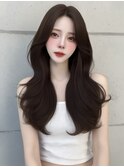 韓国ヘア　アッシュベージュ　髪質改善　SAYAKA