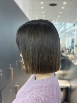 ロンドシエル 横浜(Lond ciel) オリーブグレー/ボブ/顔周り/小顔/レイヤー/髪質改善/縮毛矯正