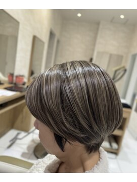 アース 西国分寺店(HAIR&MAKE EARTH) 白髪ぼかし×ハイライトオンカラー