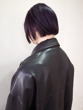 ニコフクオカヘアーメイク(NIKO Fukuoka Hair Make) [NIKO]ラベンダーカラー/ハイトーンボブ/福岡ボブ