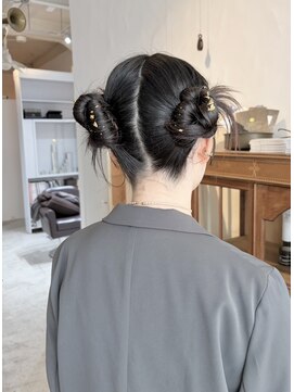 ヘアメイク バースデイ(Hair make Birth Day) ツインヘア/カチモリ/ツインアレンジ/結婚式ヘア/結婚式アレンジ