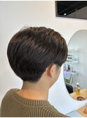 ナチュラルツーブロックショート