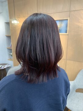 ヘアースペースブルーム プリュス 石橋店(HAIR SPACE BLOOM plus) ワインレッド/髪質改善トリートメント/艶髪/レイヤーカット
