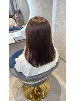 モアナ バイ ラナ 甚目寺店(MoanA BY LANA) 大人かわいい/ボブ/美髪/艶髪/ミルクティーベージュ/縮毛矯正