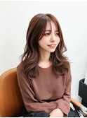 韓国風レイヤー/ハッシュカット/透明感カラー