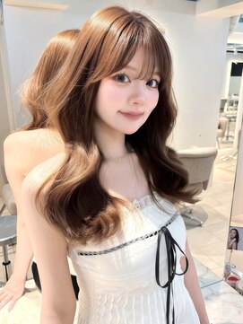 マインバイアフロートギンザ(MYNE by AFLOAT GINZA) レイヤーカット/顔周りカット/チョコベージュ/大人ガーリー