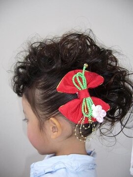 ヘアメイク オブジェ(hair make objet) 七五三　リーゼントアップ
