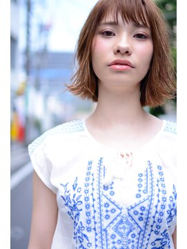 ミラバイグリーン(Mira by green) ブラントBOB×sheer beige