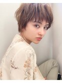 【アフロート添田】束感エッジショート大人かわいいボブ