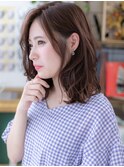 *bliss上尾*外ハネアシンメトリー小顔ミディアムa