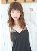美髪毛先カールふんわりミディ　担当 森