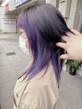 エルメ バイ アンフィー(Elme by anphi) 【Elme　野呂】フェイスフレーミング×パープルカラー