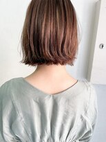 キャンバス バイ ネオリーブ 横浜西口(Canvas by neo.)&nbsp;切りっぱなしボブ　外ハネボブ　ベージュ