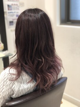 エムタニグチオーブ(M.TANIGUCHI o.r.b) ピンク・パープル系×バレイヤージュ