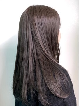 ヘアジーナ(Hair Jina) カーキーグレージュ/ロング/ストレートスタイル