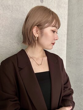 シーン(SCEN) 顎ラインボブ シルキーベージュ/20代/30代/40代