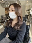 仕事・学校でも隠せるインナーカラーグレー　表参道美容室