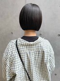 mini bob切りっぱなしボブエアリーロング美髪ピンクブラウン