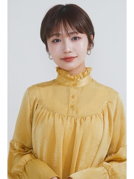 オンク 新宿(onk) 黒髪/グレーベージュ/レイヤーロング/前髪パーマ[新宿駅]