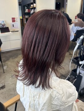 マノ 千歳烏山(MaNO) 〈aya〉ブリーチなしピンク/レイヤー/くびれヘア/髪質改善