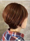 立体感◎まるみショート×ハイライト