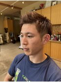 ツーブロックショート