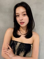 ロンド エスポワール 錦糸町(Lond espoir) 〇デザインカラーレイヤーカットウェットヘアオリーブベージュ