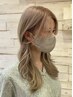 [畑限定]カット＋ダブルカラー(ケアブリーチ)　￥19250→￥18287