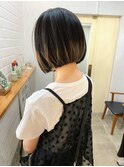 【haif】パツッとボブ×デザインカラー