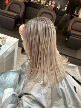 ブレンド 渋谷(BLend) 前髪アンブレラカラーこなれミディイメチェンウェーブパーマ