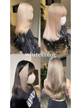 ザ オーダー(THE ORDER) ホワイトカラー/ホワイトブロンド/名古屋美容室/デザインカラー