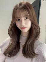 フォルテ 城北店 シルキーベージュ×ミディアムヘア×斜めバング