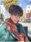 刈り上げ女子のゆるふわパーマ