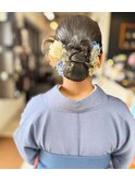 卒業式アレンジ　つるっとデザインアレンジ