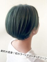 サラジュ 仁川店(SARAJU) 【Wカラー特化】森山担当 ブリーチあり×グリーン