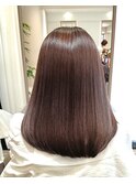 ラベンダーアッシュのミディアムヘア