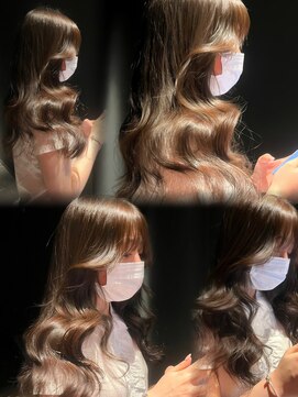 フェブミエル(fev miel) premium colorで作るglossy greige