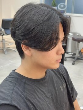 シーフ 千葉(Cyf) MEN’S HAIR/千葉駅/センターパート/曲がる縮毛矯正/齊藤大樹