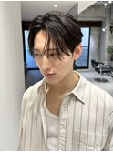 サーフカール/刈り上げセンターパート/波巻きツイストスパイラル