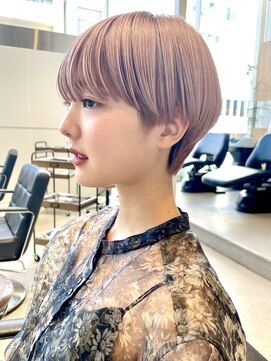 イギー(igggy) マッシュショート☆ピンクアッシュベージュ