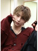 メンズヘアシャドウウルフ