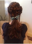 【下北沢＊I'll b hair＊】編み込みダウンスタイル